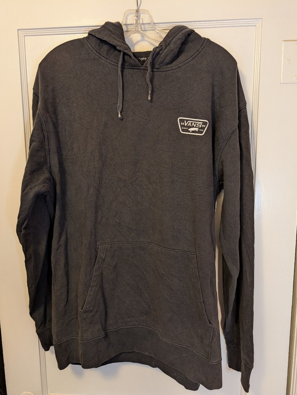 Vans Men’s Dark Charcoal Logo Pullover Hoodie